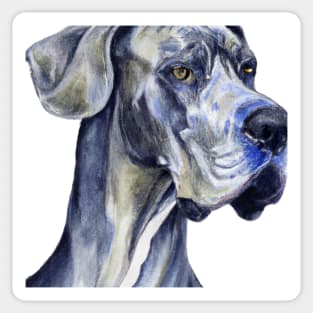 Great Dane Watercolor - Gift For Dog Lovers Sticker